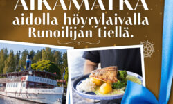 Elämysmatka aidolla höyrylaivalla kahdelle!
